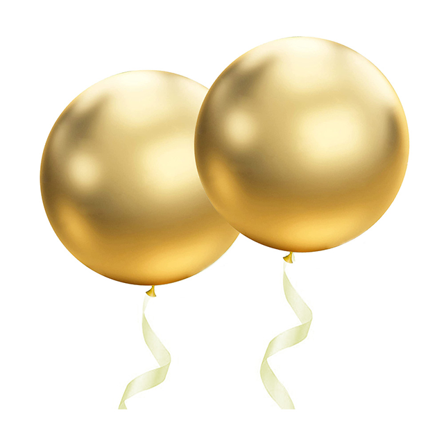 Хромированный золотой 36-дюймовый воздушный шар