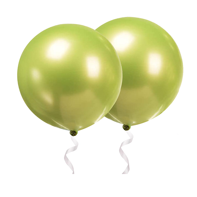 36-дюймовый хромированный светло-зеленый шар